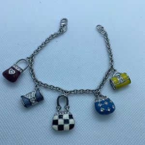 Premier Design Purses Handbag enameled charm bracelet